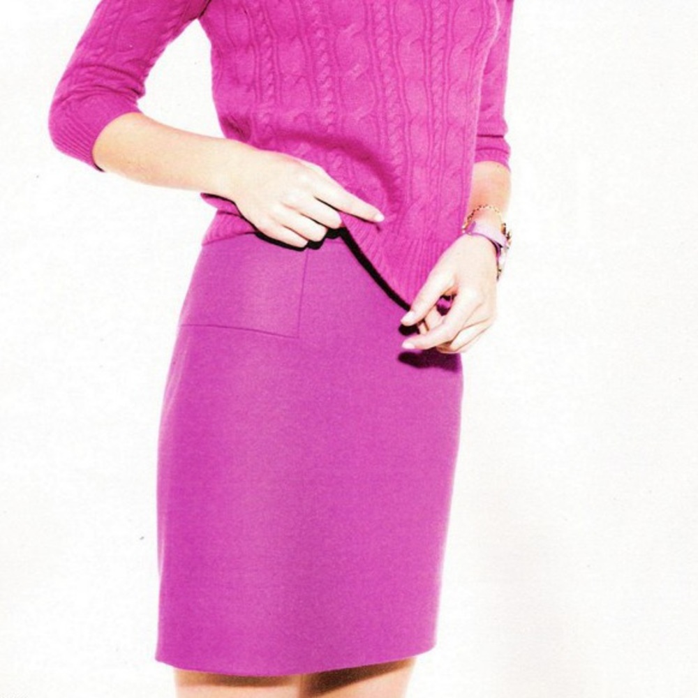 J. Crew Pink Classic Mini in Felted Wool